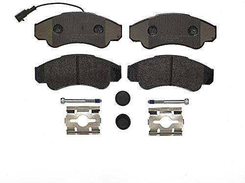 Brembo P 23 092 Bremsbelagsatz, Scheibenbremse - (4-teilig) | Kompatibel mit: CITROËN JUMPER I Bus, JUMPER I Bus, JUMPER I Kasten, JUMPER I Kasten, JUMPER I Pritsche/Fahrgestell
