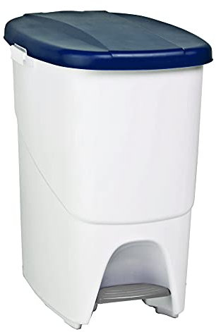 Denox Ecosystem Abfalleimer, 25 l Zentimeter Azul y Blanco
