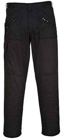 PORTWEST Action-Hose, Hosenlänge: S, Farbe: Schwarz, Größe: 34 - S887BKS34