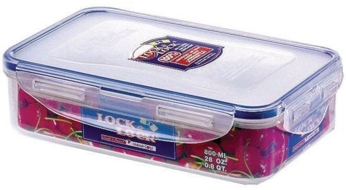 3 X Lock & Lock 800ml Food Container Rectangle Container Lunch Box HPL816