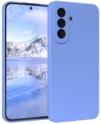 EAZY CASE - Silikonhülle für Galaxy A57 Hülle Silikon Case Blau weich stoßfeste Handyhülle Schutzhülle mit Kameraschutz Dünn Premium Schutz Cover TPU Phone Bumper in Ultramarin Matt