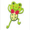 Catch the Patch Frosch - (Größe: 12,3 x 7,3 cm) – Aufbügler & Applikationen in verschiedenen Größen – Ideal für Kleidung, Schulranzen, Jeans & Rucksäcke