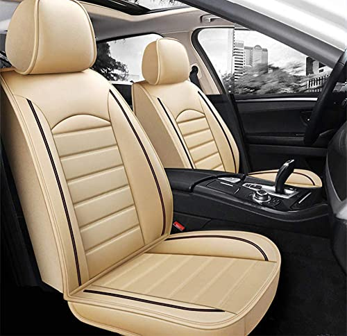 Worth-Mats Autositzbezug Kissen Komplettset Sitzbezüge Universal Fit Wasserdicht Für BMW X3 2014-2019 - Beige