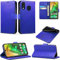 Case Compatible for Samsung Galaxy A20e (5.8 Inch) Leather Magnetic Closure Flip Card Holder Wallet Stand View Protective Cover for Samsung Galaxy A20e (Blue)