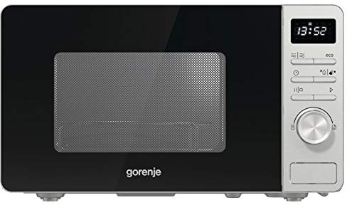 Gorenje MO 23 A4X Mikrowelle mit Grillfunktion/ ChildLock/ AquaClean/ TouchControl/ SmartDisplay/Auftaufunktion/ 11 Automatikprogramme/ 5 Leistungsstufen/ 23l/ 1000W/ Edelstahl