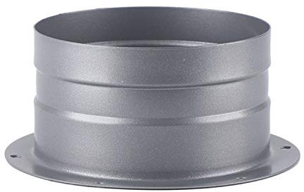 AZITICY Verbinder Lüftungsrohr Rundkanal Rohr Anschlussflansch - 100mm Lüftungsanlage Kanal Verbindungsstück aus Metall Wandflansch Montage Rundrohr für Lüftungssysteme (Modell B / 100mm)