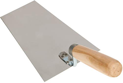 KOTARBAU® Edelstahl Trapezkelle 180 mm x 81 mm Maurerkelle mit Holzgriff Stukkateurkelle Putzkelle Stukkateurspachtel unabdingbar für Mauererarbeiten