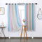 Vorhang Blickdicht Verdunkelungsvorhänge Sterne Gardinen Doppelschicht Sternenvorhänge mit Voile Vorhänge für Mädchen Schlafzimmer Wohnzimmer Kinderzimmer, 2 Stück (Regenbogen, B130 x H 160 cm)