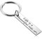 AMDXD Keychain Cute, Porte Clé Acier Inoxydable Plaque Militaire Gravure Life is abeautiful Ride Style A, Argent, 4 X 1CM