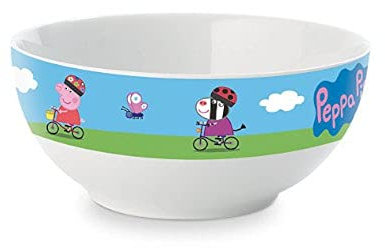 Peppa Wutz Müslischale (Motiv 1: Fahrrad)