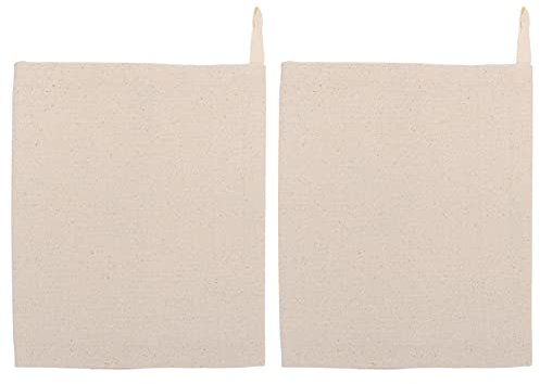 Luxshiny 2Pcs Canvas Ice Bag Professional Lewis Bags Ice Crushing Bag Crushed Ice Packs Craft Cocktail Tool for Home Party Bar Kitchen Restaurant Accessory White