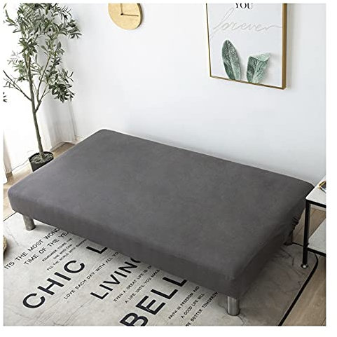 Sofas Bezüge/Sofabezug ohne armlehnen Stretch Armlose Sofaüberwurf Sofahusse Armlose 2/3 sitzer Sofa Abdeckung Elastisch Schlafsofa bezug (Color : #1, Size : 190-210cm/74.8-82.6in)