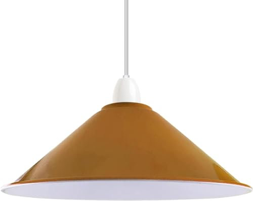 LEDSone Vintage Industrieller Decken-Pendelleuchtenschirm, Retro Metall Innenlampe Loft Bar Hängeleuchter Beleuchtung Rustikaler Schirm