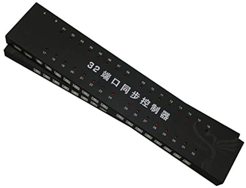 GUODDM Switch KVM 4/8/16/32 Porte - Controller di Sincronizzazione Mouse Tastiera USB, Supporto Distributore Plug And Play per Windows/Linux E Altri Sistemi (Size : 32 Ports)