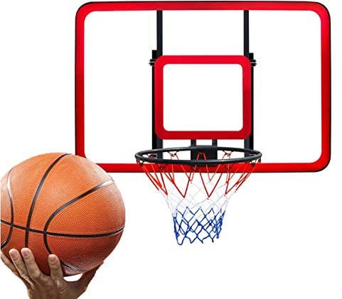 Basketballkorb An Der Wand Befestigter Basketballkorb Aus Stahl, Erwachsener Jugend-PC-Brett-Basketballständer, Einfache Montage, 120x80cm