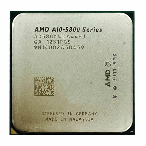 Hegem AMD A10-Series A10 5800K A10 5800 Procesador de CPU de Cuatro núcleos AD580KWOA44HJ/AD580BWOA44HJ 0Socket FM2 SIN Ventilador