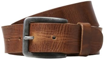 JACK&JONES Herren JACVERONA Leather Belt Gürtel, Cognac, 90