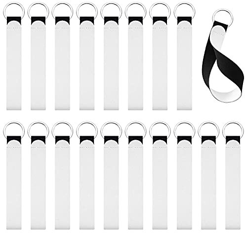 Josenidny 20 Stück Sublimation Blank Neopren Wristlet Lanyards Strap Neopren Wristlet Handgelenk Lanyard Halter