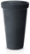 Vase à fleurs plantes rond classique tour décoratif en plastique, hauteur 50 cm pour intérieur extérieur Ø30 cm, couleur noir, design moderne, 20 litres