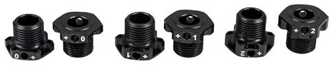 Ultimate RC Spurverbreiterung Set (0/+1/+2mm) T6-7075 17mm Sechskant schwarz UR1905