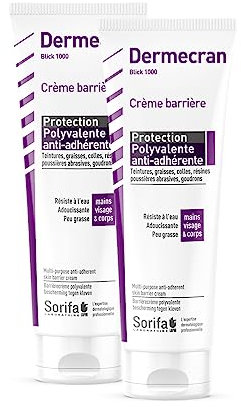 SORIFA - 12 Stück - Dermscreen - Barrierencreme - Anti Krautschutz - Hände, Arme und Körper - Hohe Verträglichkeit - ohne Parfüm - Tube 125ml
