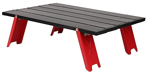 Hztyyier Table Pliante Table à thé Portable Tente Extérieure Barbecue Table de Barbecue Table Décontractée Table Basse Ultra-légère avec Table de Camping