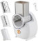 Rallador de Queso Eléctrico, 50W Rallador de Queso Rotativo Automático, Rallador de Queso Usb Desmontable Cortador de Vegetales para Hacer Ensaladas para Uso en Cocina en Casa((Blanco)