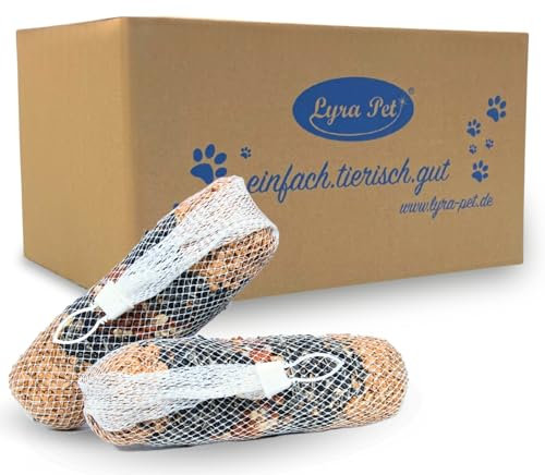 Lyra Pet® | 3 x 4 STK. Riesen-Futterstange je 600 g | Vogelfutter zum Aufhängen | Energiequelle für Wildvögel im Sommer & Winter | Ideal für Balkon & Terrasse | Nährstoffreich & Dekorative Mischung