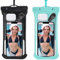 Razobws 2 Stück wasserdichte Handyhülle, IPX8 Reise Gadgets und Urlaub Must Haves, Wasserfeste Wasserdichter Beutel für Travel Schwimmen Handyhülle Wasserdicht für Galaxy iPhone 15 14 13 12 Pro Max