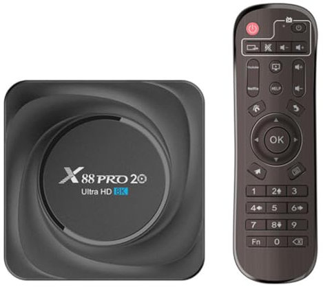 Android 11.0 TV Box, X88 Pro 20 [8GB RAM+128GB ROM] CPU RK3566, Dual-WiFi 2.4G/5G Ethernet 100/1000M LAN BT 4.2 con 8K/6K/3D/USB 3.0 Set Top Box,4gb+32gb
