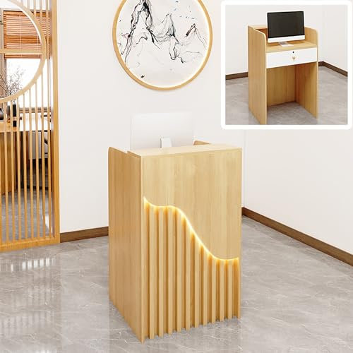 Große Empfangstheken, Rezeptionstheke Mit Schubladen, Rezeptionstheken, Rezeptionstisch Abnehmbaren Regal, Bürotheke, Laden Theke Verkaufstheke, Verkaufstisch Tresen, Büromöbel Rezeptionsmöbe (Color