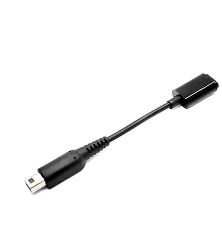 New for 3DSXL New3DSXL Type-C Converter Adapter Charging Connector, Compatible with for Nintendo New 3DS New3DS DSi NDSi XL LL 3DSLL Game Consoles, Type-A-to-C USB Charge Converting Cable, Black