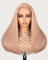MEGALOOK Perücke Damen Echthaar Salon-Quality 5x6 Pre Cut Lace Frontal 220% Density 12A Silky Straight Upgraded Plucked Bleached Knots Light Brown Blonde 18 Inch