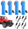 JOAASU 3.7V 1200mah Li-Ion Battery, 4 PCS 3.7 V 18650 Rechargeable Lithium Batteries with 4 USB Charger SM-2P Plug Connector, Universal Li-ion Battery for Remote Control Cars, rc Truck, Robots