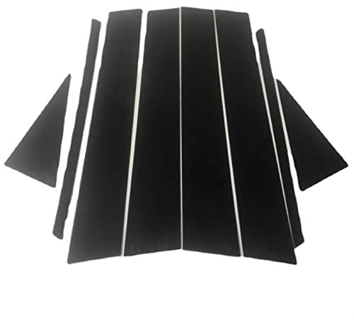 Rynplex 8PCS polierte Säulenpfosten, for VW, for Jetta VS5, Fensterverkleidungsabdeckung BC-Säulenaufkleber Fenstersäulenpfosten