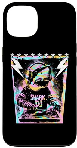 iPhone 13 A Cool Shark DJ with Lightning Bolts Case