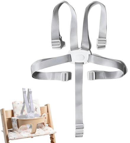 Hochstuhl-Sicherheitsgurte,5 Punkt Gurt Sicherheitsgurt Kinderschutzgurt,Ersatz-Sicherheitsgurte, Multifunktional Kinderschutzgurt,Baby Sicherheitsgurt,Für Hochstuhl/Kinderwagen/Kinderwagen