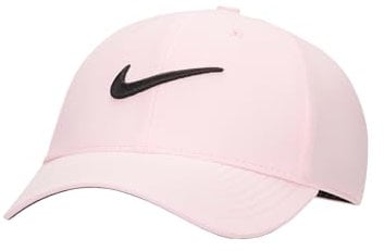 Nike Unisex Dri-fit Club Structured Swoosh Cap Baseballkappe, Mittleres Rosa Schwarz, M/L