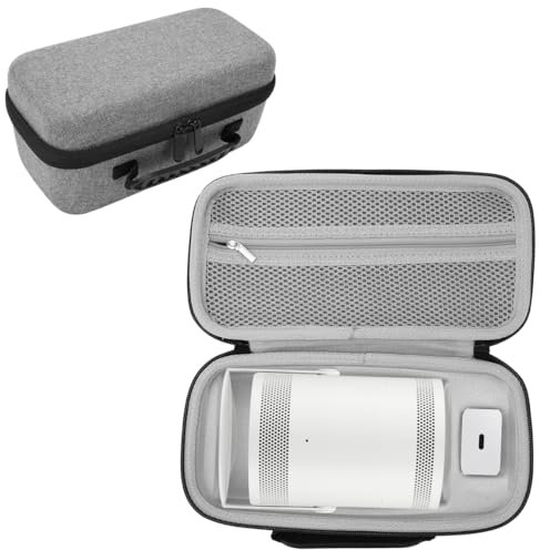 Étui de voyage rigide pour Samsung The Freestyle Projector Bag Compatible avec le projecteur Freestyle et le projecteur portable Freestyle 2ème génération 360 ° Étui de rangement rigide en EVA
