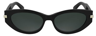 Calvin Klein Women's Sunglasses CK25502S - Black with Solid Grey Lens