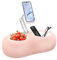 Ysislybin Support Tablette Tablet Stand, Support Tablette Bureau Accessoires pour Liseuse, Support Téléphone avec Porte Collation, Porte Telephone Compatible avec iPhone/iPad/Smartphone de 4-11