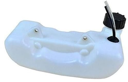 XEBRAD Motorsense-Tank, Kraftstofftank, Garten-Elektrowerkzeug, Weiß, 240 mm, Schwarz, Motorsense, Benzintank Langlebiger Kraftstoffspeicher für Rasenmäher