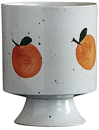 Taza de café expreso, taza de café alta, taza de jugo, taza de cerámica pintada a mano, taza de té naranja para oficina