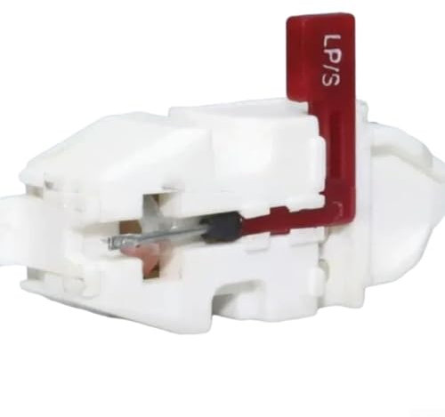 Cartucho magnético móvil de aguja para tocadiscos compatible con TELEFUNKEN-T25/2 T23/2 T23/2, pieza de repuesto blanca