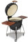 Kamado Profi Keramik Grill BBQ Grillei Holzkohlegrill Keramikgrill (Schwarz, Ø 66 cm)