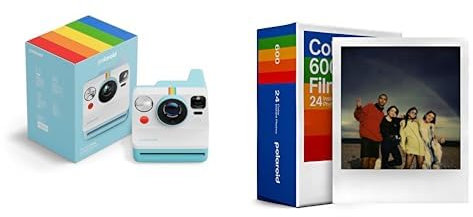 Polaroid - Now Gen3 - Appareil Photo instantané + Pack Triple de Couleur (24 Photos) - Bleu Artique