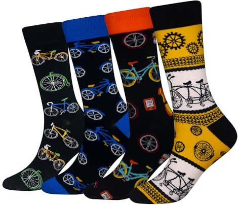 Herren Socken mit Aufschrift Odd Fun Crazy Novelty Dress Crew, Größe 42–46