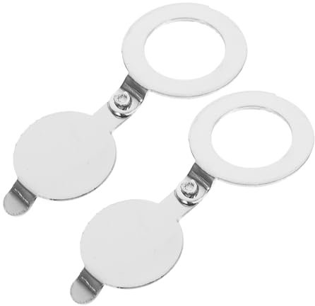 Toddmomy Türspion Abdeckung Metall 14mm Sichtschutz Schutzplatte für Wohnungstür 2 Stück Sicherheits Gucklochabdeckung Zuhause