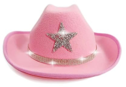 2026 Karneval Sparkly Star Cowboyhut für Kinder Western Party Festival Sonne Outdoor Spielen Mädchen und Jungen