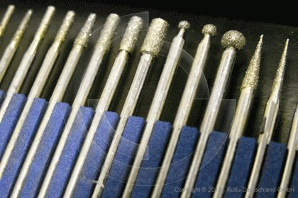 20 tlg. Diamantfräserset Diamantschleiferset für Dremel + Proxxon 3,2mm